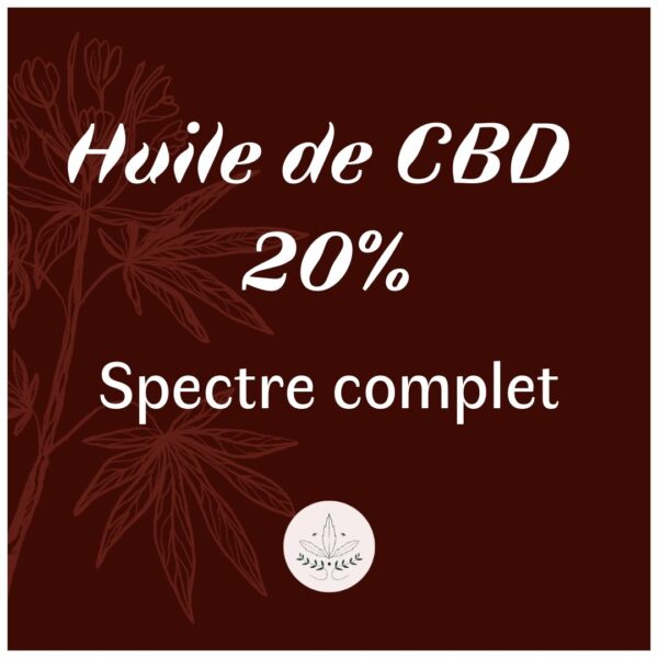 Huile CBD 20% full spectrum – Image 4