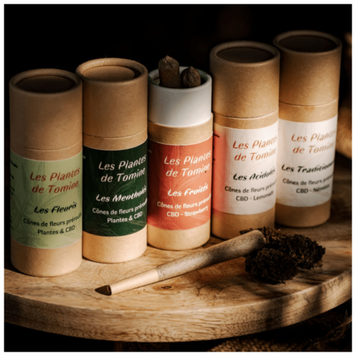 Coffret de joints pre-roule sans tabac les plantes de Tomine