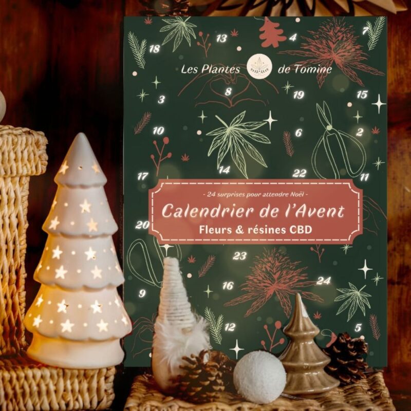 Calendrier de l'avent CBD Les Plantes de Tomine