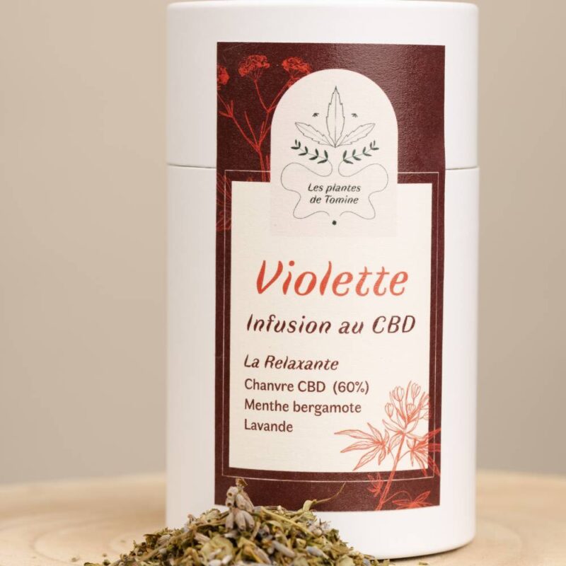 Violette infusion CBD sommeil